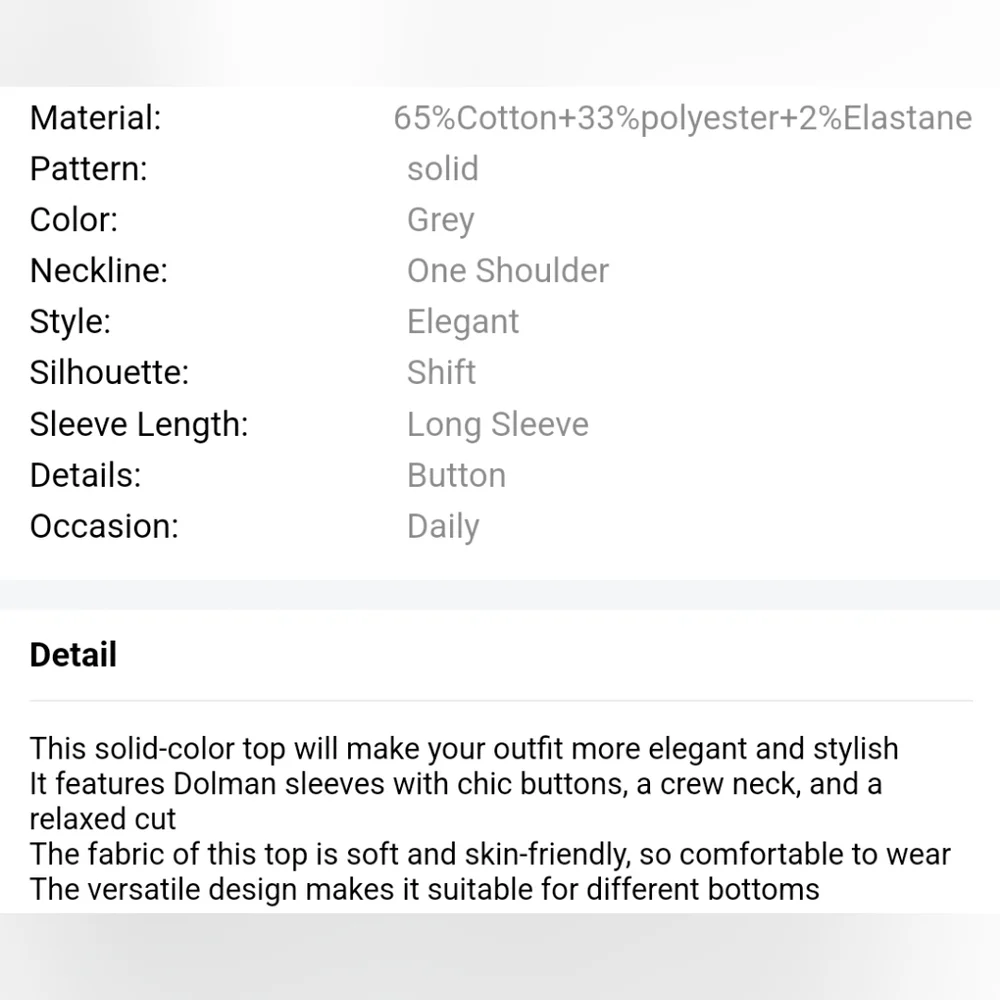 ❤️New Dolman top button detail - Picture 8 of 9